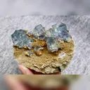 Natural Blue Cubic Fluorite comes from Yaogangxian,Hunan 95*65*25MM - image 2