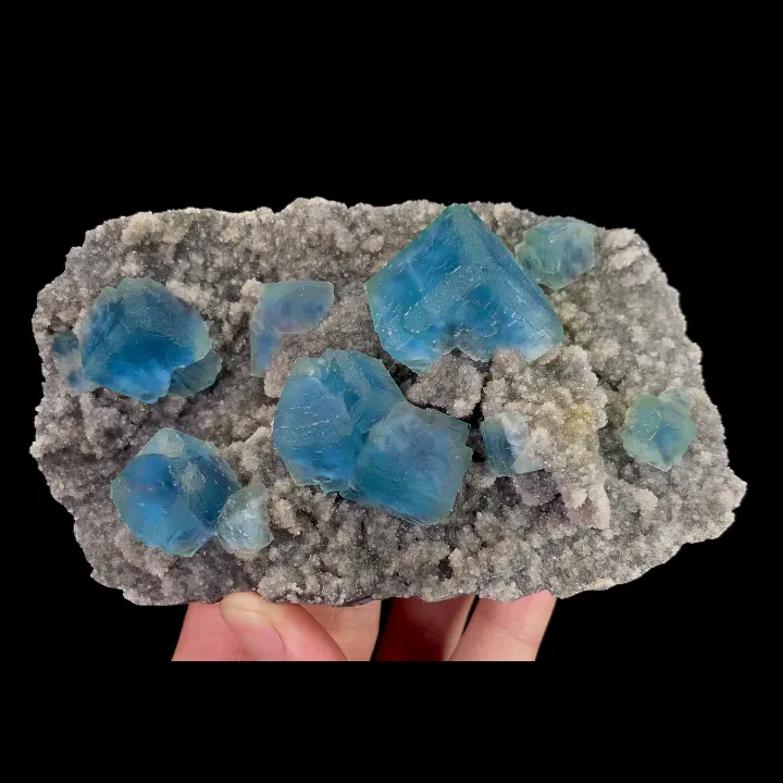Natural Blue Cubic Fluorite, Mineral Specimen: Fujian,China (135*75*50MM) - image 6