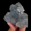 Natural Blue Cubic Fluorite, Mineral Specimen: Xianghualing,Hunan (105*80*40MM) - image 3