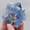 Natural Blue Cubic Fluorite, Mineral Specimen: Yaogangxian,Hunan (50*45*50MM) - image 5