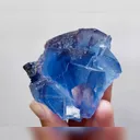 Natural Blue Cubic Fluorite, Mineral Specimen: Yaogangxian,Hunan (80*65*40mm) - image 3