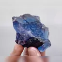 Natural Blue Cubic Fluorite, Mineral Specimen: Yaogangxian,Hunan (80*65*40mm) - image 5
