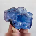Natural Blue Cubic Fluorite, Mineral Specimen: Yaogangxian,Hunan (80*65*40mm) - image 7
