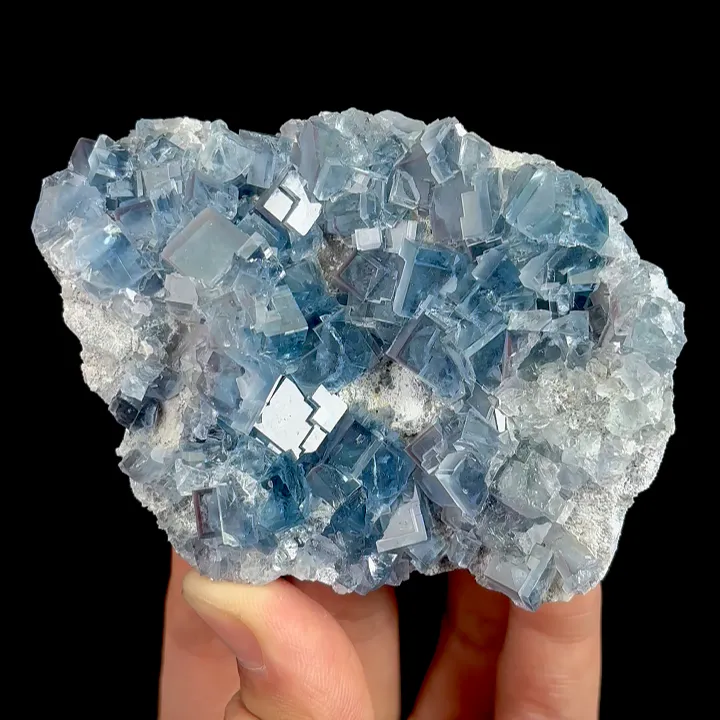 Natural Blue Cubic Fluorite, Mineral Specimen:Fujian,China (90*70*25MM) - image 2