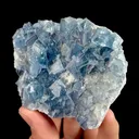 Natural Blue Cubic Fluorite, Mineral Specimen:Fujian,China (90*70*25MM) - image 3