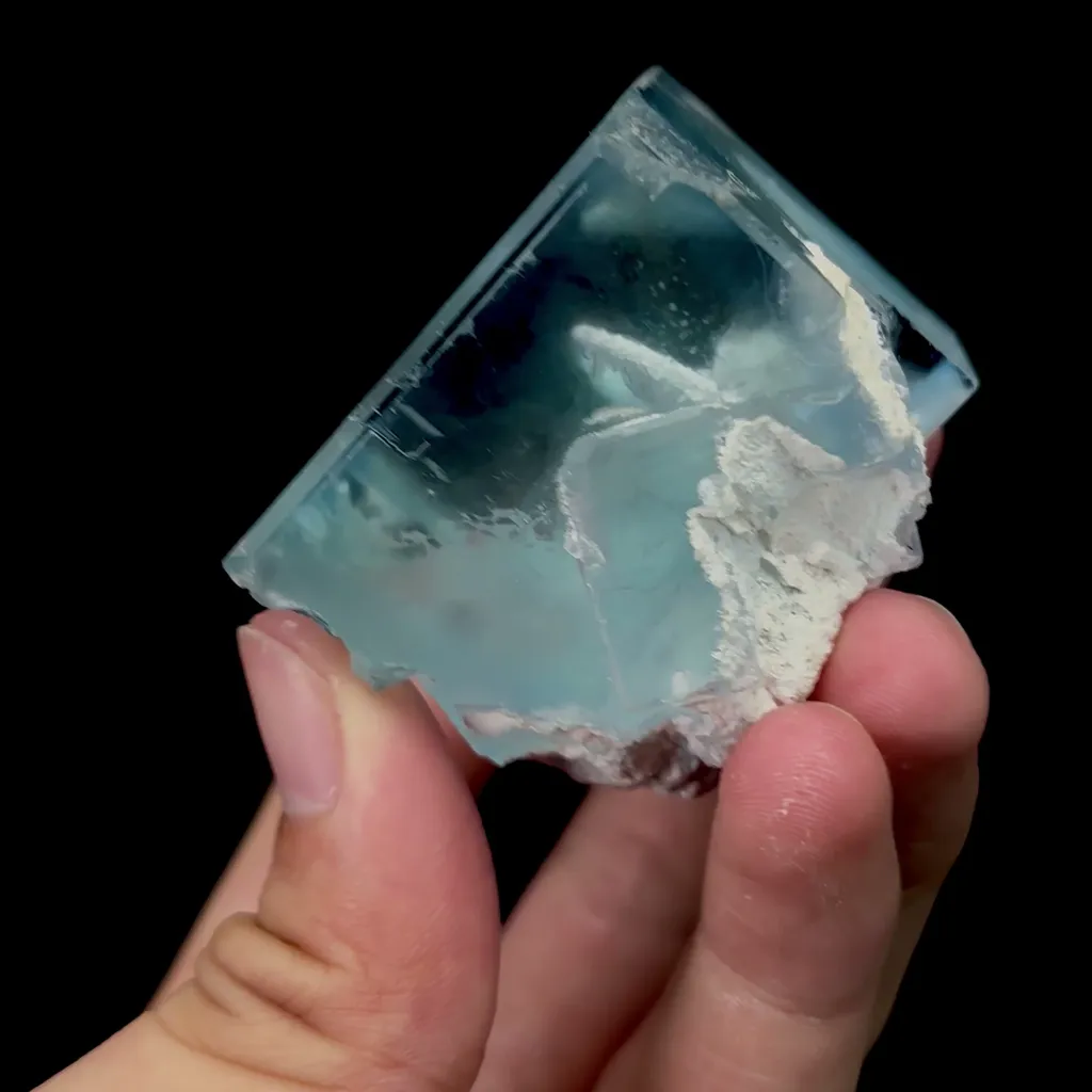 Natural Blue Cubic Fluorite Mineral Specimen,High Quality Specimen,DAGUISHAN,GUANGXI,CHINA(55*46*42mm) - image 3