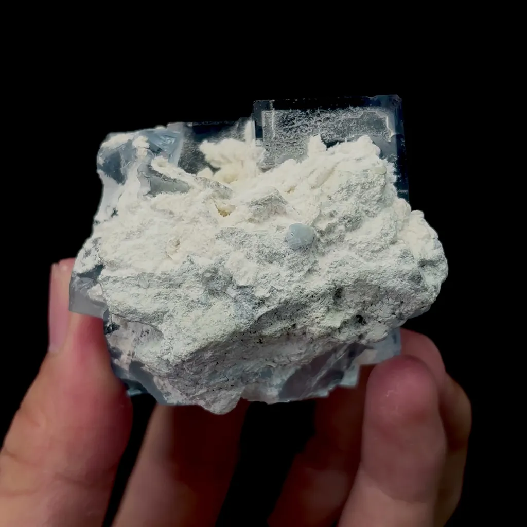 Natural Blue Cubic Fluorite Mineral Specimen,High Quality Specimen,DAGUISHAN,GUANGXI,CHINA(55*46*42mm) - image 4