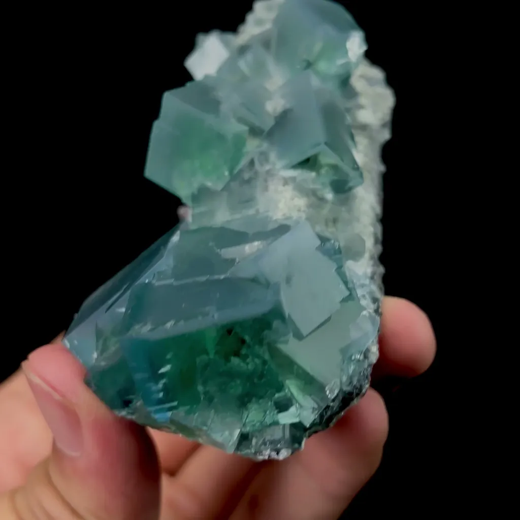 Natural Blue Cubic Fluorite Mineral Specimen,High Quality Specimen,FUJIAN,CHINA(91*53*40mm) - image 3
