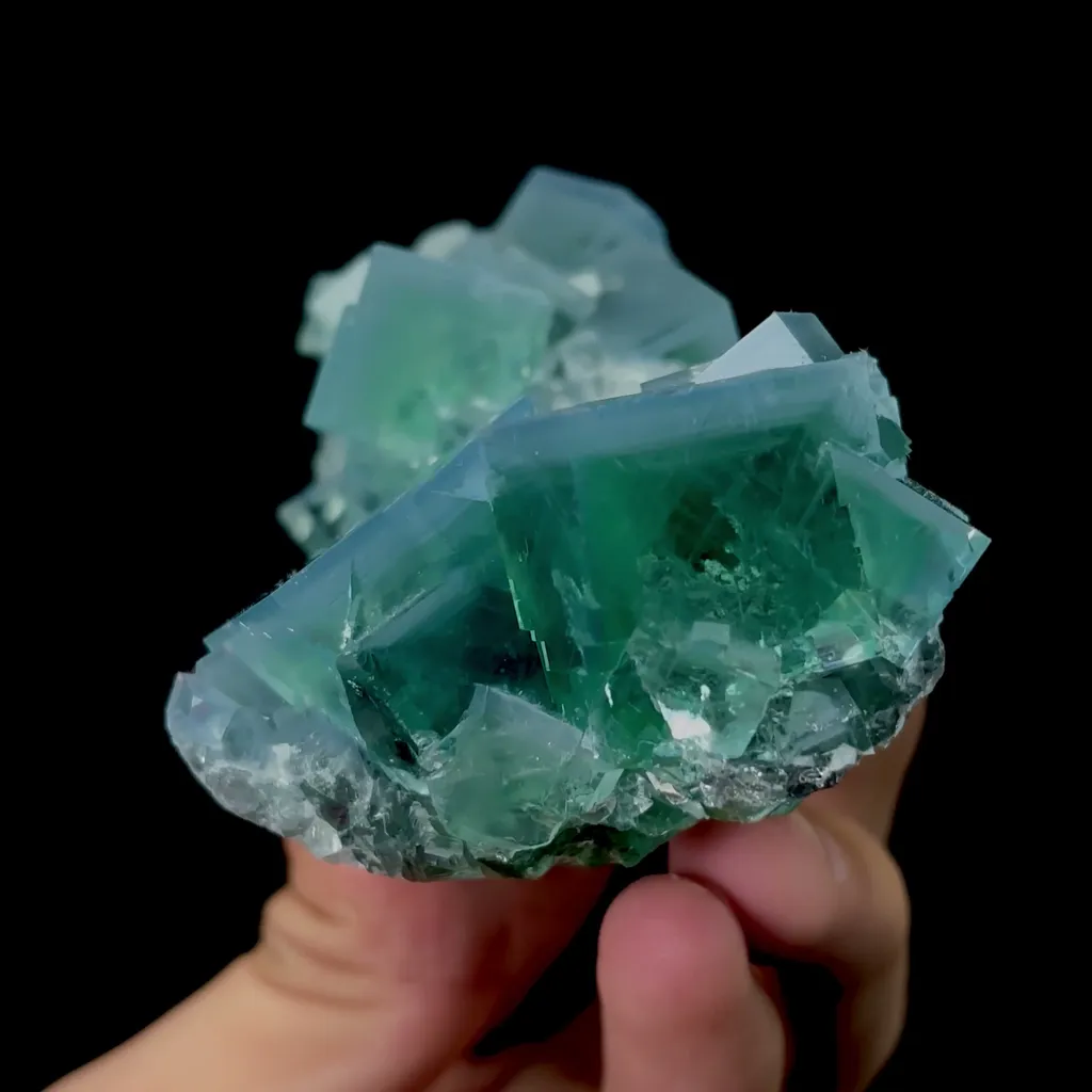 Natural Blue Cubic Fluorite Mineral Specimen,High Quality Specimen,FUJIAN,CHINA(91*53*40mm) - image 2
