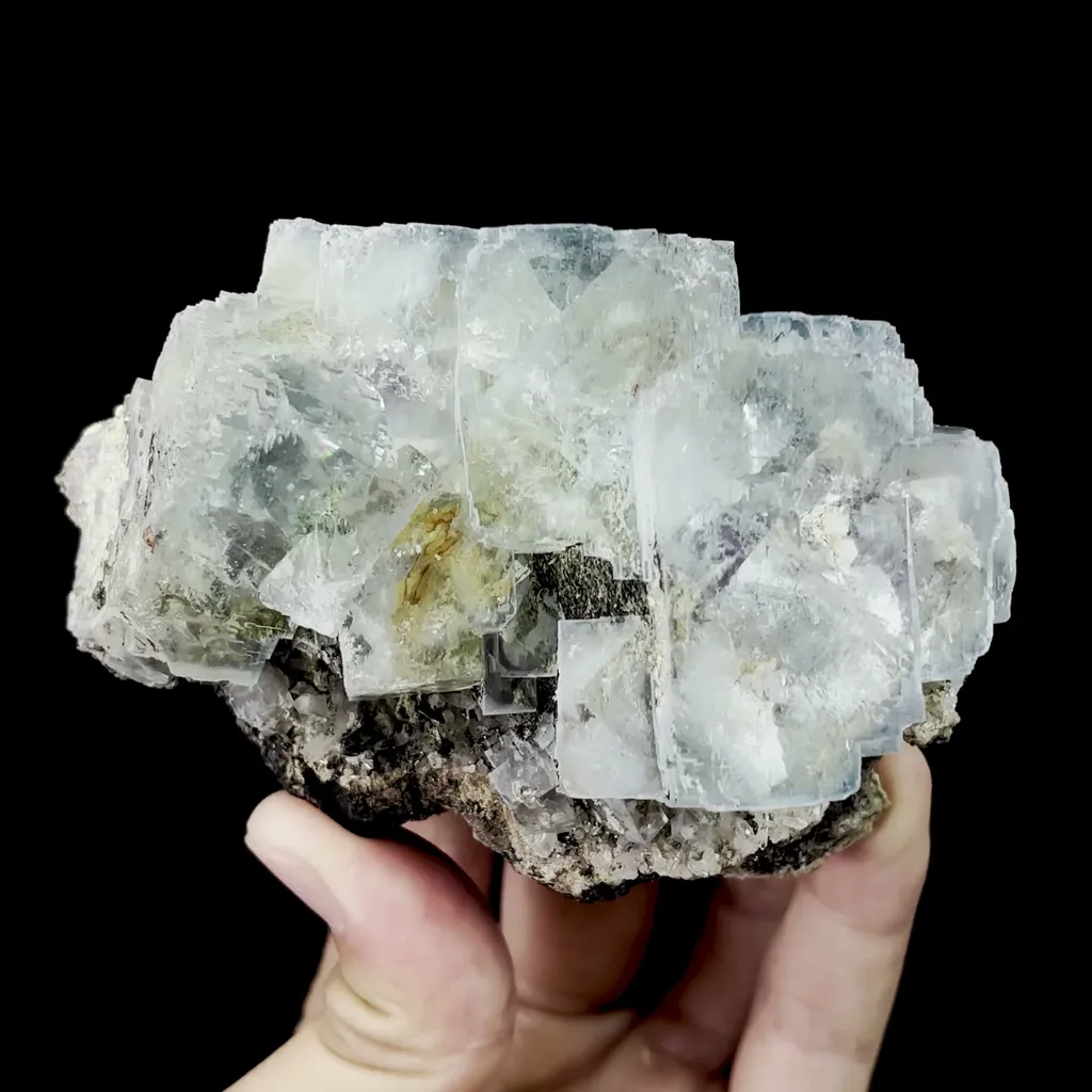 Natural Blue Cubic Fluorite Mineral Specimen,High Quality Specimen,YAO GANG XIAN,HUNAN,CHINA(105*70*45mm) - image 5