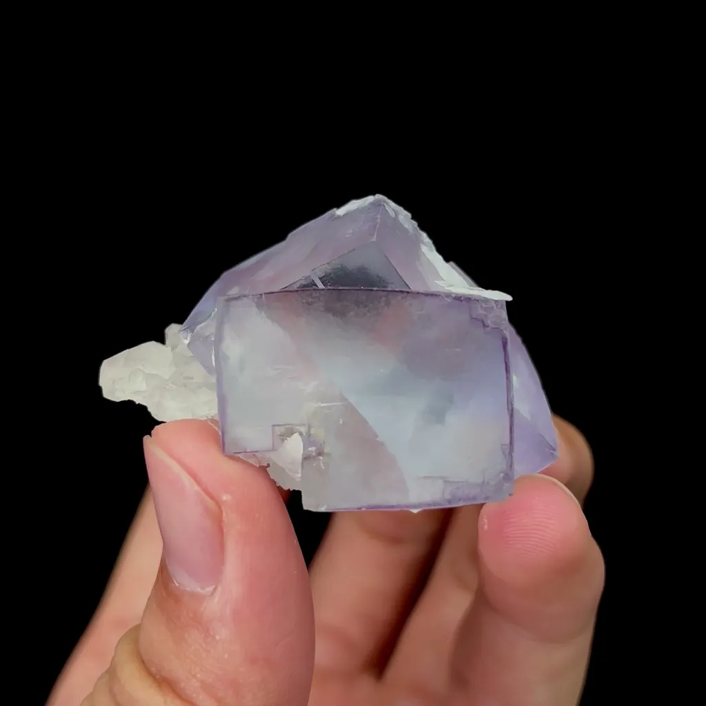Natural Blue Cubic Fluorite Mineral Specimen,High Quality Specimen,YAO GANG XIAN,HUNAN,CHINA(40*50*25mm) - image 2