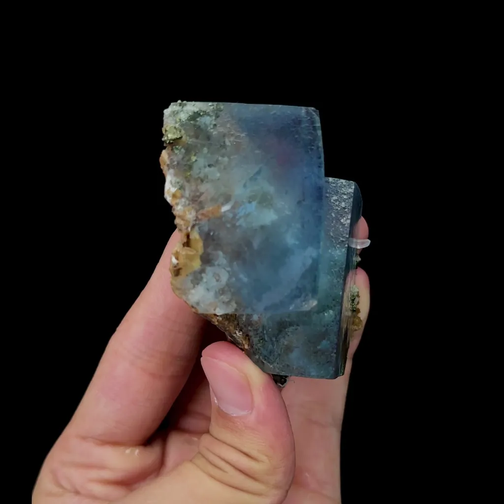 Natural Blue Cubic Fluorite Mineral Specimen,High Quality Specimen,YAO GANG XIAN,HUNAN,CHINA(60*50*25mm) - image 3