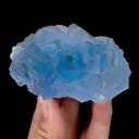 Natural Blue Cubic Fluorite Mineral Specimen,High Quality Specimen,YAO GANG XIAN,HUNAN,CHINA(80*55*30mm) - image 5