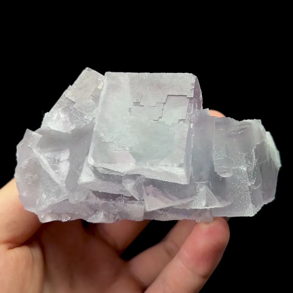 Natural Blue Cubic Fluorite Mineral Specimen,High Quality Specimen,YAO GANG XIAN,HUNAN,CHINA(90*50*45mm) image