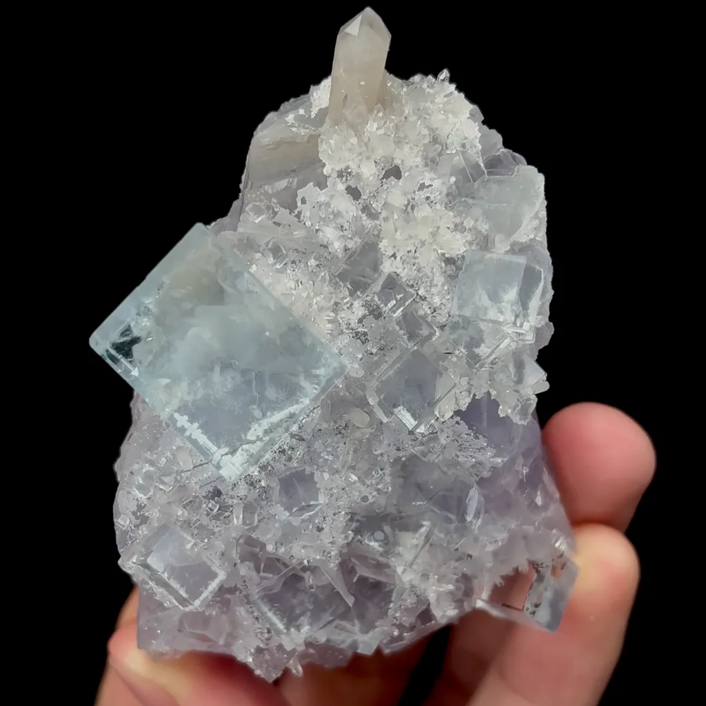 Natural Blue Cubic Fluorite Mineral Specimen,High Quality Specimen,ZHEJIANG,CHINA(77*64*33mm) - image 3