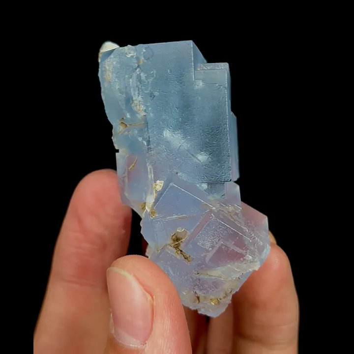 Natural Blue Cubic Fluorite, Mineral Specimen:Sichuan,China (30*30*50MM) - image 4