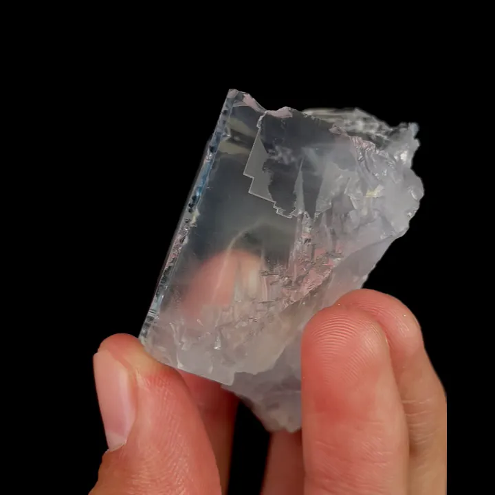 Natural Blue Cubic Fluorite, Mineral Specimen:Xianghualing,Hunan (30*45*35MM) - image 4