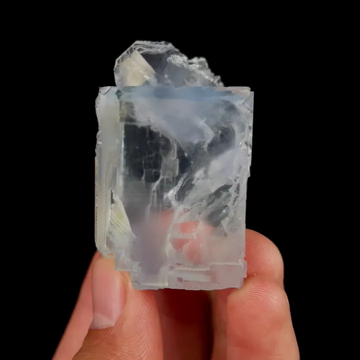 Natural Blue Cubic Fluorite, Mineral Specimen:Xianghualing,Hunan (30*45*35MM) image