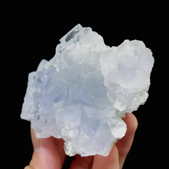 Natural Blue Cubic Fluorite, Mineral Specimen:Xianghualing,Hunan (70*55*50MM) - image 2