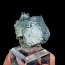 Natural Blue Cubic Fluorite, Mineral Specimen:Yaogangxian,Hunan (35*30*30MM) - image 2