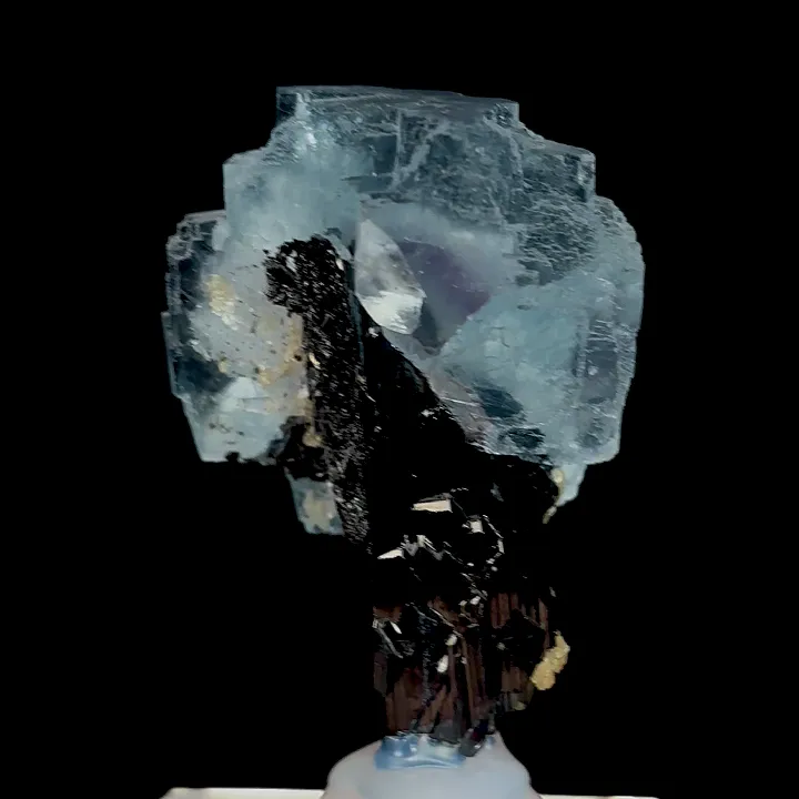 Natural Blue Cubic Fluorite, Mineral Specimen:Yaogangxian,Hunan (35*30*50MM) - image 3