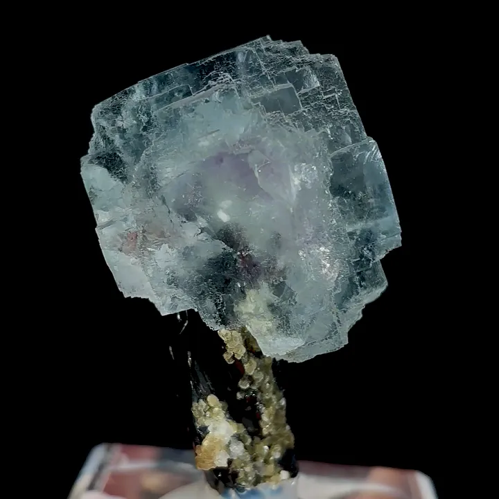 Natural Blue Cubic Fluorite, Mineral Specimen:Yaogangxian,Hunan (35*30*50MM) image