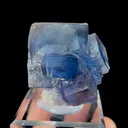 Natural Blue Cubic Fluorite, Mineral Specimen:Yaogangxian,Hunan (45*40*35MM) - image 5