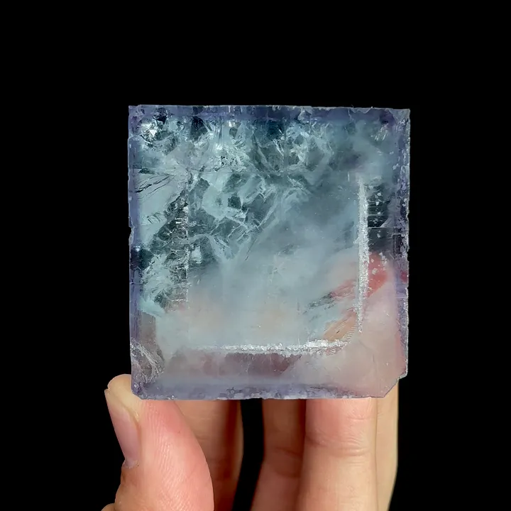 Natural Blue Cubic Fluorite, Mineral Specimen:Yaogangxian,Hunan (50*45*30MM) - image 3