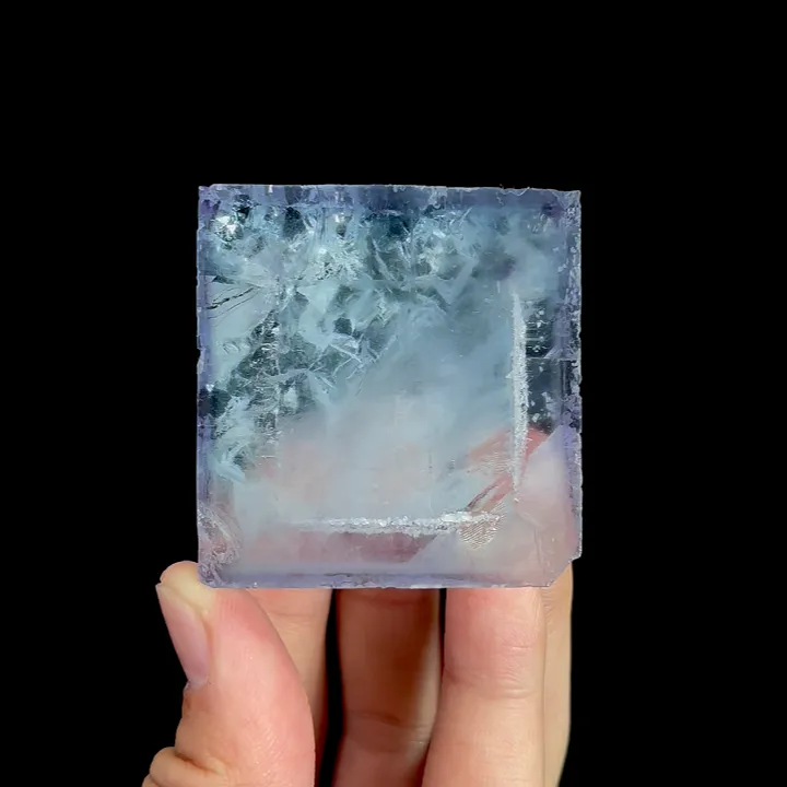 Natural Blue Cubic Fluorite, Mineral Specimen:Yaogangxian,Hunan (50*45*30MM) - image 4
