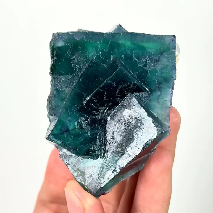 Natural Blue Cubic Fluorite, Mineral Specimen:Yaogangxian,Hunan (50*60*65MM) image