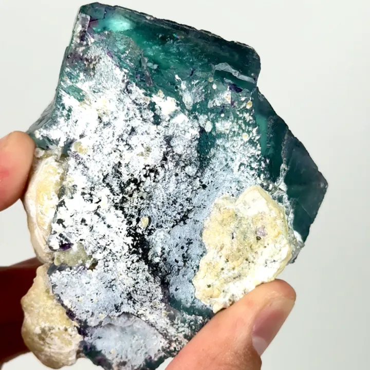 Natural Blue Cubic Fluorite, Mineral Specimen:Yaogangxian,Hunan (50*60*65MM) - image 3
