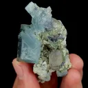 Natural Blue Cubic Fluorite, Mineral Specimen:Yaogangxian,Hunan (55*35*30MM) - image 4