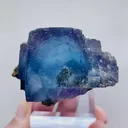 Natural Blue Cubic Fluorite, Mineral Specimen:Yaogangxian,Hunan (55*40*35mm) - image 5