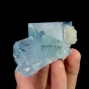 Natural Blue Cubic Fluorite, Mineral Specimen:Yaogangxian,Hunan (60*40*40MM) - image 2