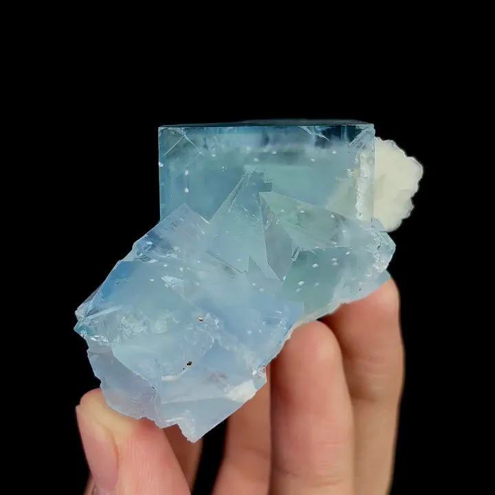 Natural Blue Cubic Fluorite, Mineral Specimen:Yaogangxian,Hunan (60*40*40MM) image