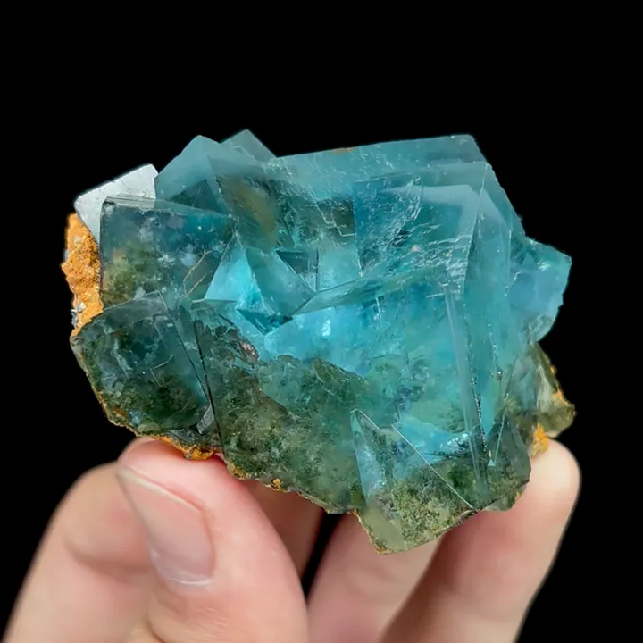 Natural Blue Cubic Fluorite, Mineral Specimen:Yaogangxian,Hunan (65*55*40MM) - image 4