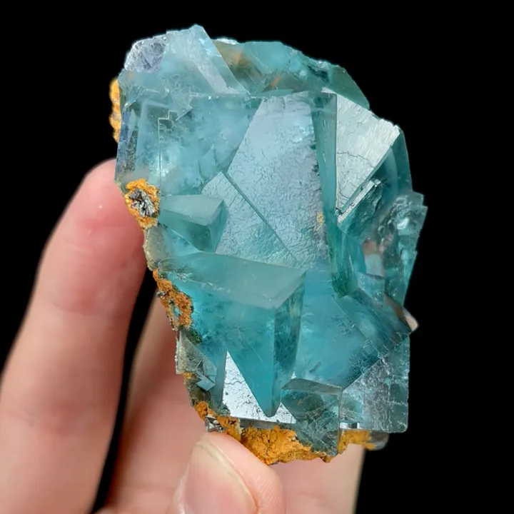 Natural Blue Cubic Fluorite, Mineral Specimen:Yaogangxian,Hunan (65*55*40MM) - image 5