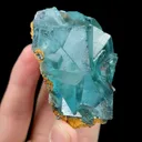 Natural Blue Cubic Fluorite, Mineral Specimen:Yaogangxian,Hunan (65*55*40MM) - image 5