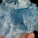 Natural Blue Cubic Fluorite, Mineral Specimen:Yaogangxian,Hunan (90*70*50MM) - image 3