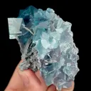 Natural Blue Cubic Fluorite, Mineral Specimen:Zhejiang,China (75*50*50MM) - image 3