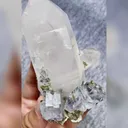 Natural Blue Cubic Fluorite & Quartz, Mineral Specimen: Yaogangxian,Hunan (50*95*55MM) - image 2