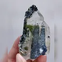 Natural Blue Cubic Fluorite & Quartz, Mineral Specimen:Yaogangxian,Hunan (40*70*30MM) - image 4
