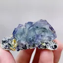 Natural Blue Cubic Fluorite,Mineral Specimen:Yaogangxian,Hunan (30*55*25MM) - image 4