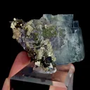 Natural Blue Fluorite and Arsenopyrite, Mineral Specimen:Yaogangxian,Hunan (50*35*50MM) - image 5