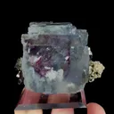 Natural Blue Fluorite and Arsenopyrite, Mineral Specimen:Yaogangxian,Hunan (50*35*50MM) - image 2