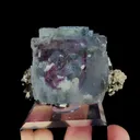 Natural Blue Fluorite and Arsenopyrite, Mineral Specimen:Yaogangxian,Hunan (50*35*50MM) - image 7