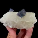 Natural Blue Fluorite and Bismuthinite and Crystal Mineral Specimen,High Quality Specimen,YAO GANG XIAN,HUNAN,CHINA(50*47*86mm) - image 4