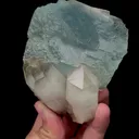 Natural Blue Fluorite and Bismuthinite Mineral Specimen,High Quality Specimen,YAO GANG XIAN,HUNAN,CHINA(80*65*96mm) - image 2