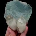 Natural Blue Fluorite and Bismuthinite Mineral Specimen,High Quality Specimen,YAO GANG XIAN,HUNAN,CHINA(80*65*96mm) - image 4