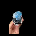 Natural Blue Fluorite and Black Wolframite Mineral Specimen,High Quality Specimen,YAO GANG XIAN,HUNAN,CHINA(45*65*40mm) - image 4